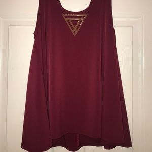 Fancy flowy tank top